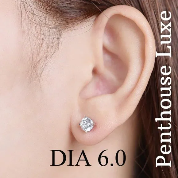 SOLID 925 Sterling Silver Hypoallergenic Stud Set - Picture 5 of 8